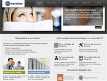Tablet Screenshot of eurocultum.com